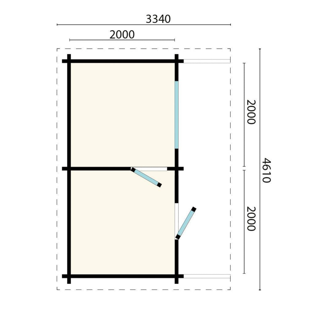 KC Kaldera Hot & Cold Therapy Suit Dimensions with floor plan.